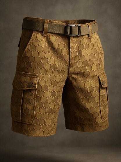 Men's Retro Outdoor Ripstop Multi-Purpose Cargo Shorts