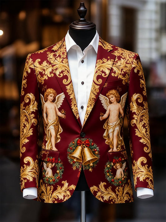 Men's Business Casual Christmas Suit Outerwear