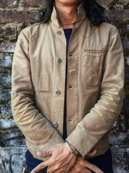 Men's Western Outdoor Vintage Multi-Pocket Jacket