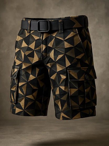 Men's Retro Outdoor Ripstop Multi-Purpose Cargo Shorts