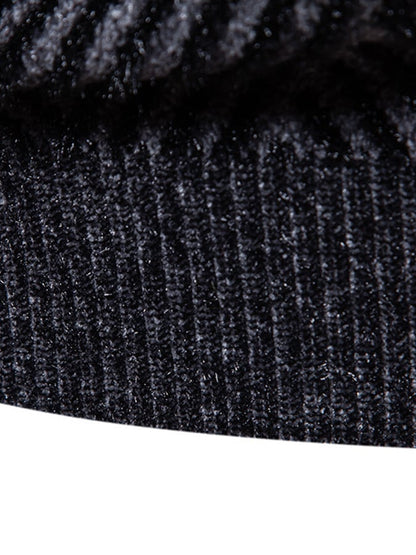 Men's Fashionable Patterned Pullover Long-Sleeved Sweater