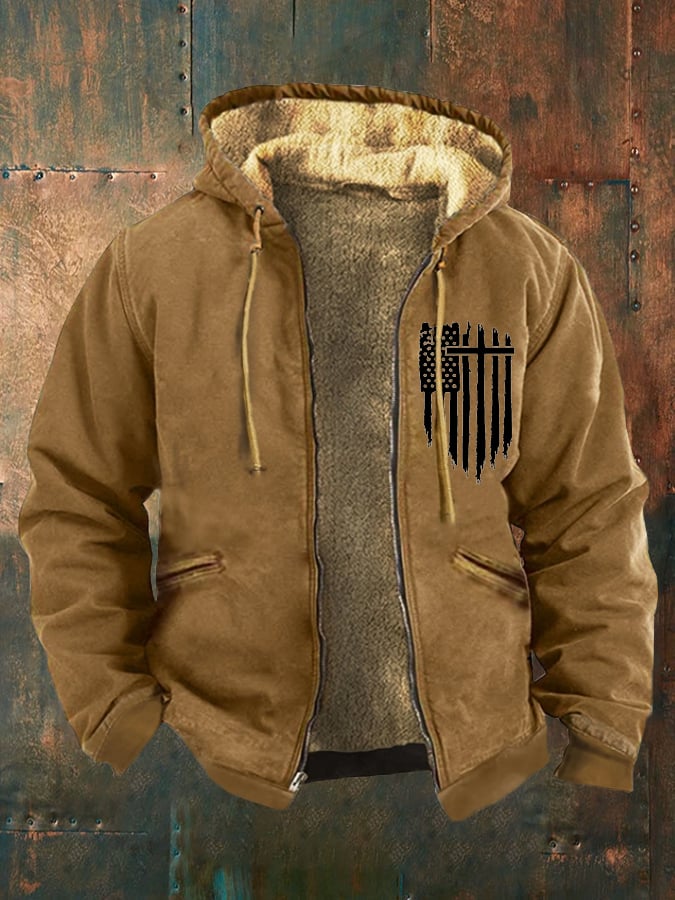 Men's Western Vintage Zip Jacket