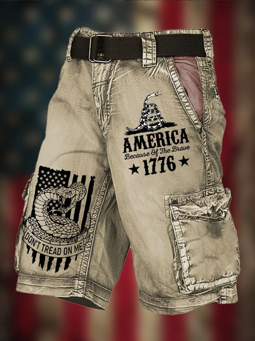 Men's Independence Day Land Of The Free Don't Tread On Me America Beca