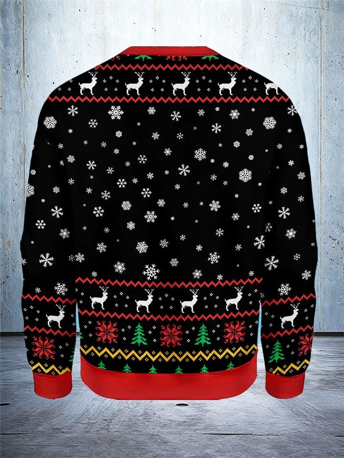 Men's Retro Jesus Disappointments All Of You Ugly Christmas Sweater Printed Sweatshirt