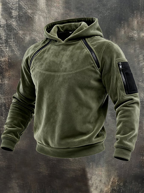 Men's Retro Outdoor Tactical Zipper Sweatshirt