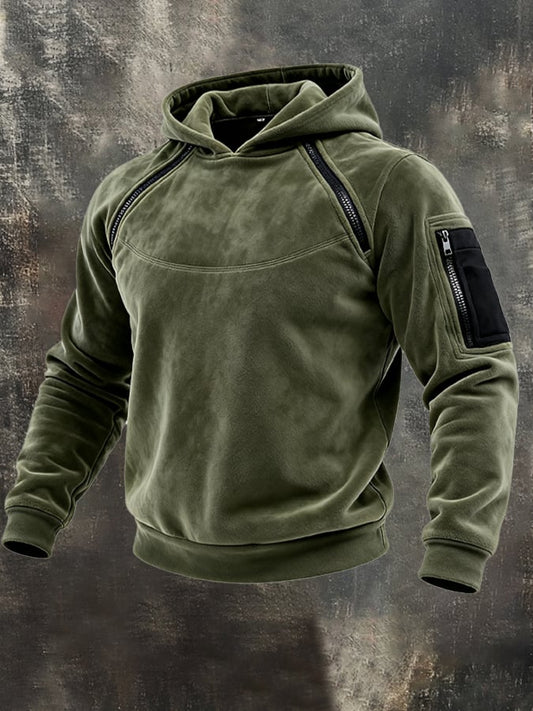 Men's Retro Outdoor Tactical Zipper Sweatshirt