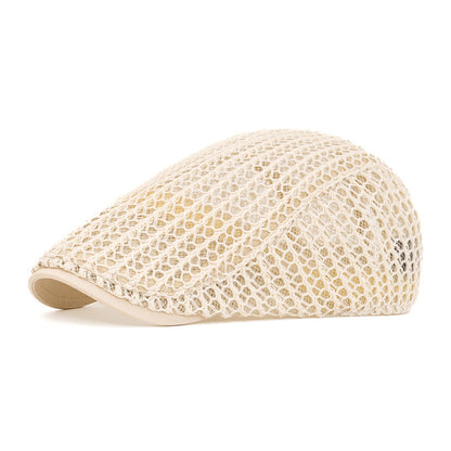 Men's Minimalist Mesh Newsboy Cap