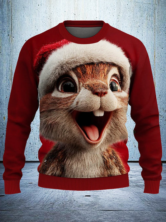 Christmas Squirrel Ugly Sweatshirt