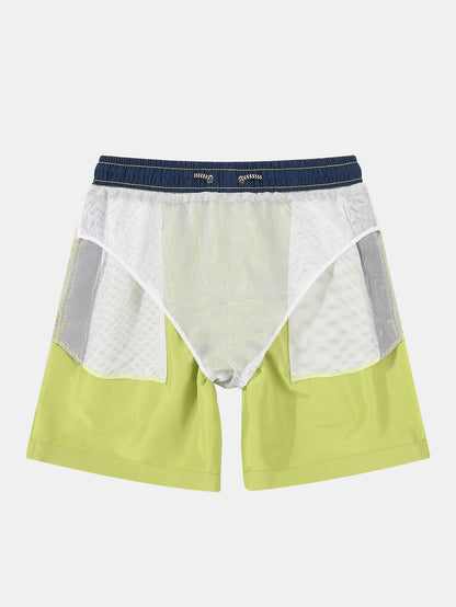 Contrast Waistband Swim Shorts