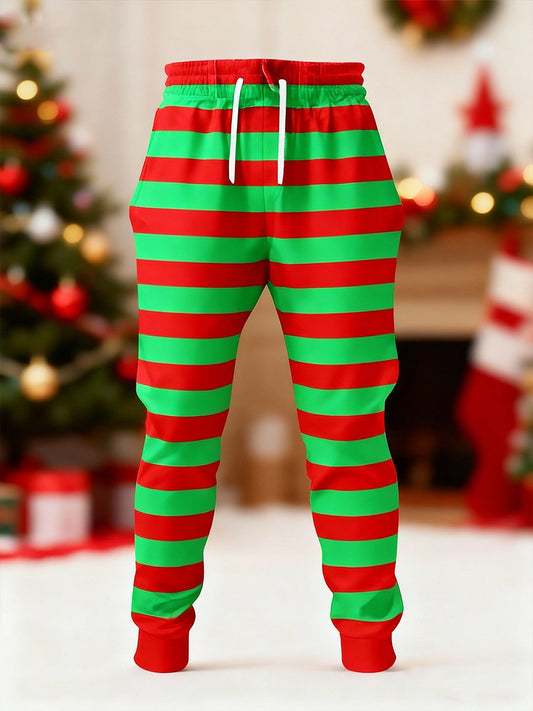 Christmas Striped Sweatpants