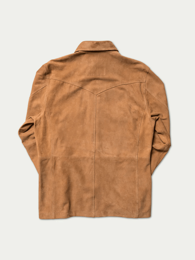 Men's Vintage Suede Multi-Pocket Lapel Outdoor Jacket