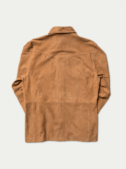 Men's Vintage Suede Multi-Pocket Lapel Outdoor Jacket
