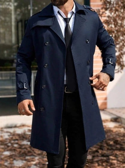 Men's Light Luxury Business Pocket Windbreaker