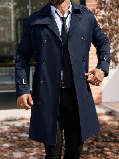 Men's Light Luxury Business Pocket Windbreaker