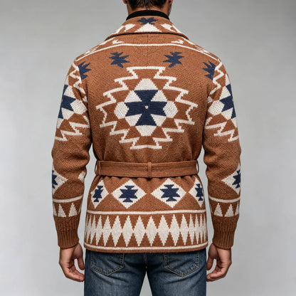 Men's Heavyweight Jacquard Thick Sweater