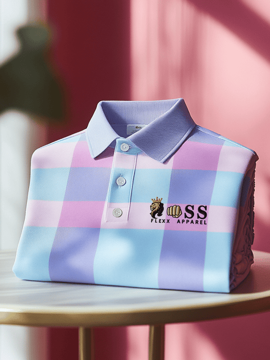 Men's Business Casual Printed Polo Shirt