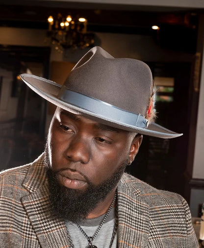 Wool Pinch Front Fedora