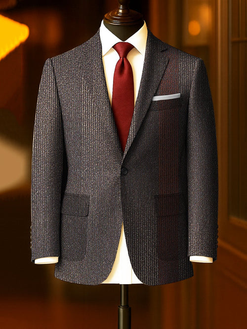 Men's Business Casual Large Pocket Plaid Blazers