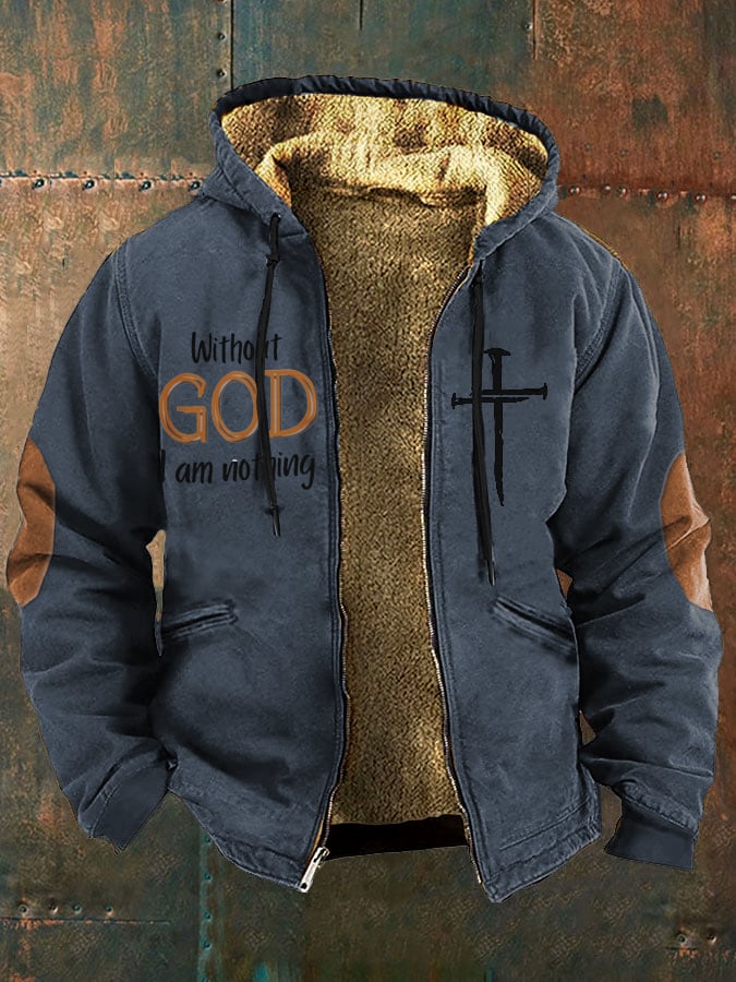 Men's Faith in God Fleece Jacket Multicolor