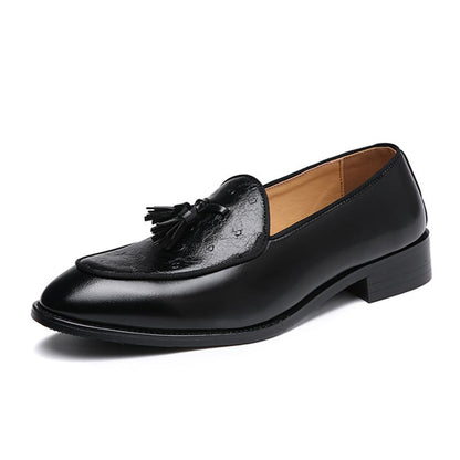 Men'S British Casual Pointed Tassel Loafers