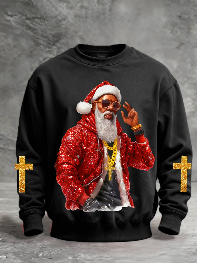 Men's Christmas Printed Pullover Sweatshirt