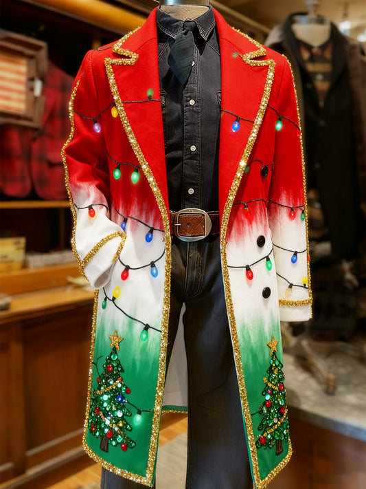 Men's Vintage Christmas Party Casual Jacket