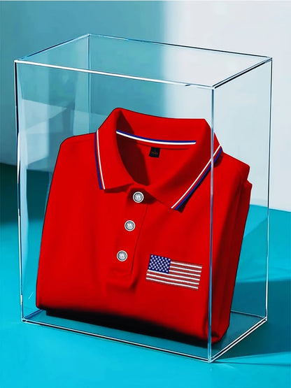 Men's Independence Day American Flag Casual POLO Shirt