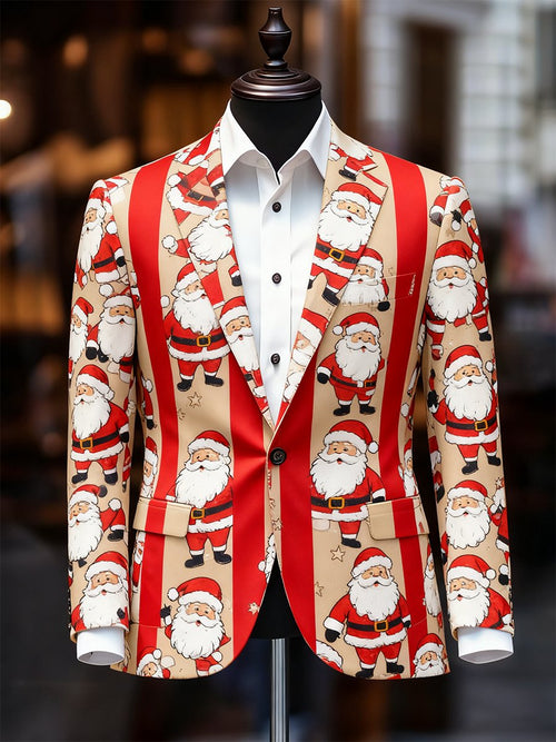Men's Business Casual Christmas Suit Outerwear
