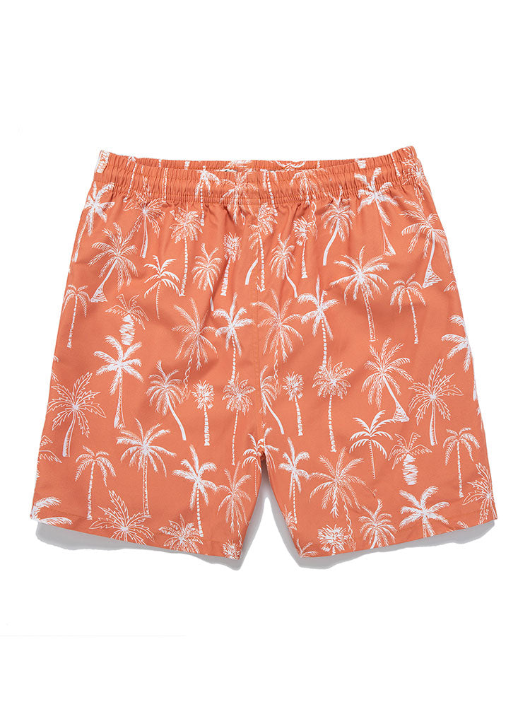 Palm Tree Print Swim Shorts