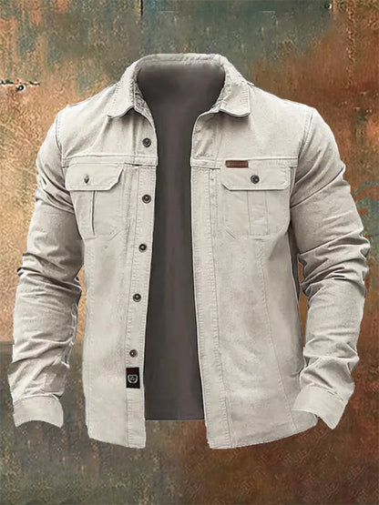 Men's Vintage Outdoor Multi-Pocket Jacket