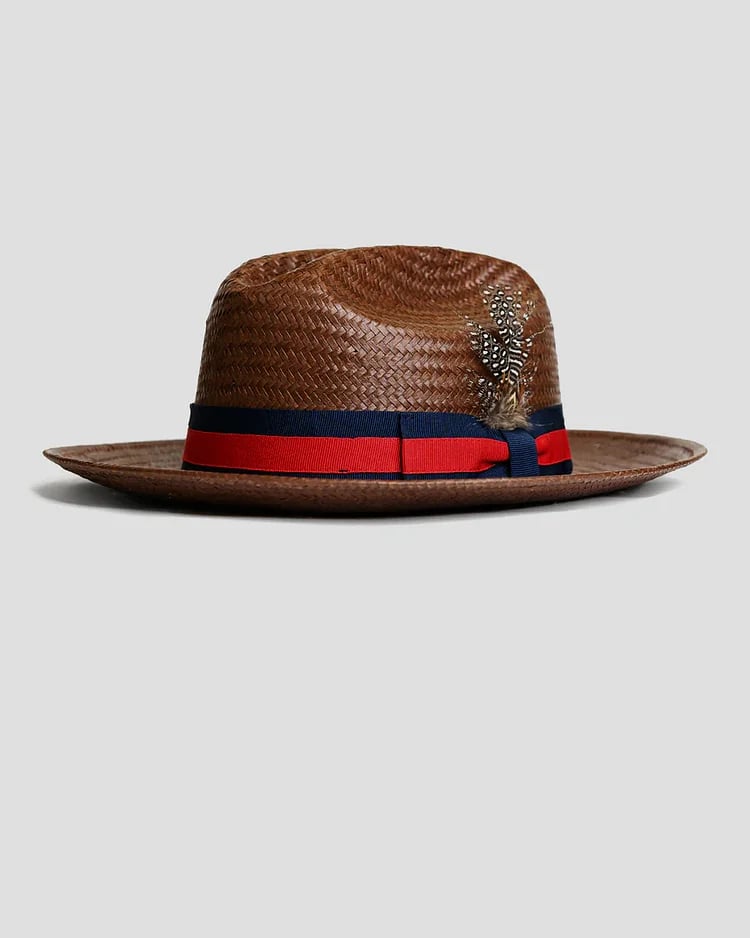 Tienda SG Miller Ranch Fedora - Patriotic Straw