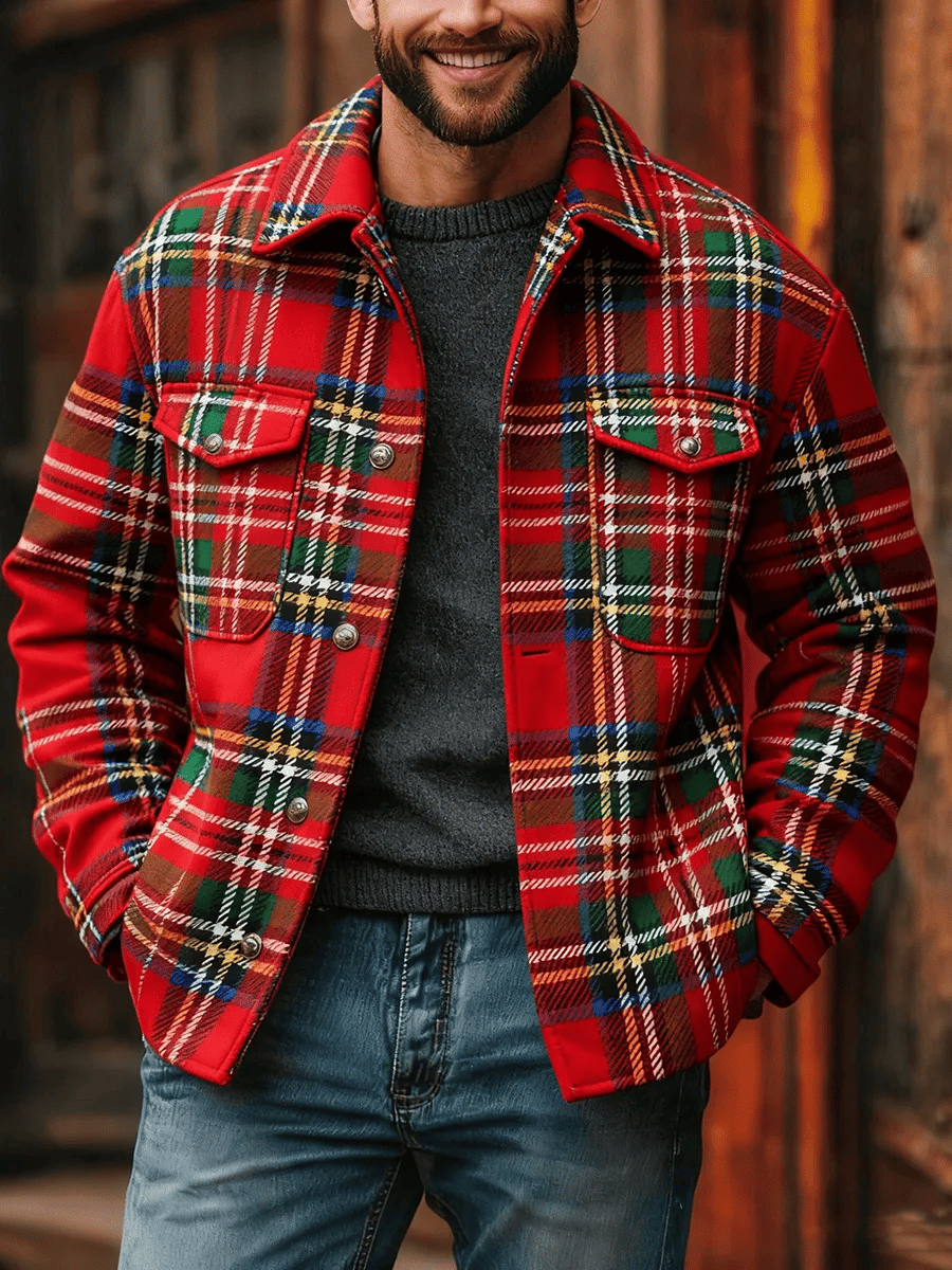 Men's Retro Christmas Jacket