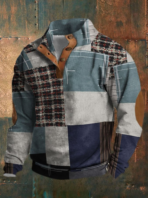 Men'S Casual Printed Long Sleeve Sweatshirt