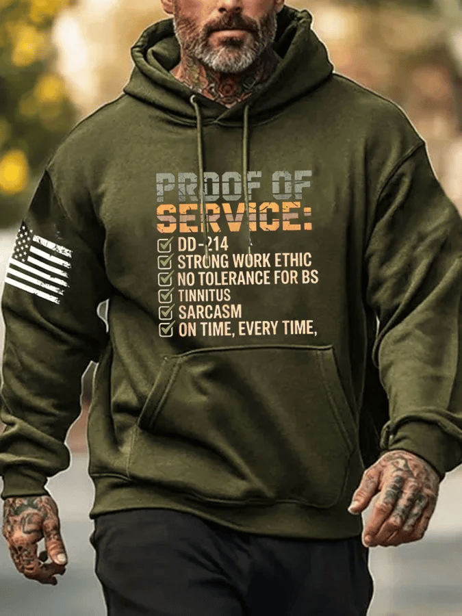 Men's Proof Of Service Print Sweatshirt