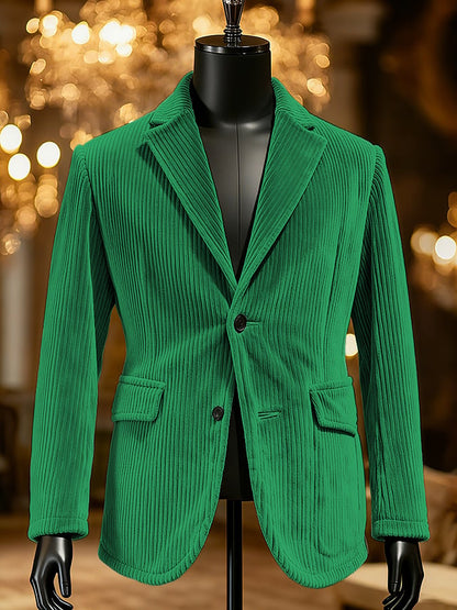 Men's Retro Single Breasted Gentleman's Business Casual Suit Jacket