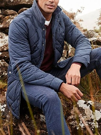 Men's Retro Pleated Cotton Casual Coat