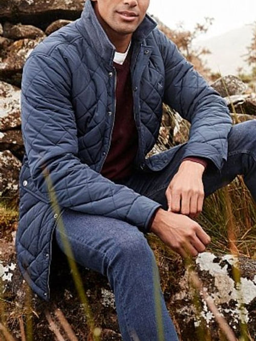 Men's Retro Pleated Cotton Casual Coat