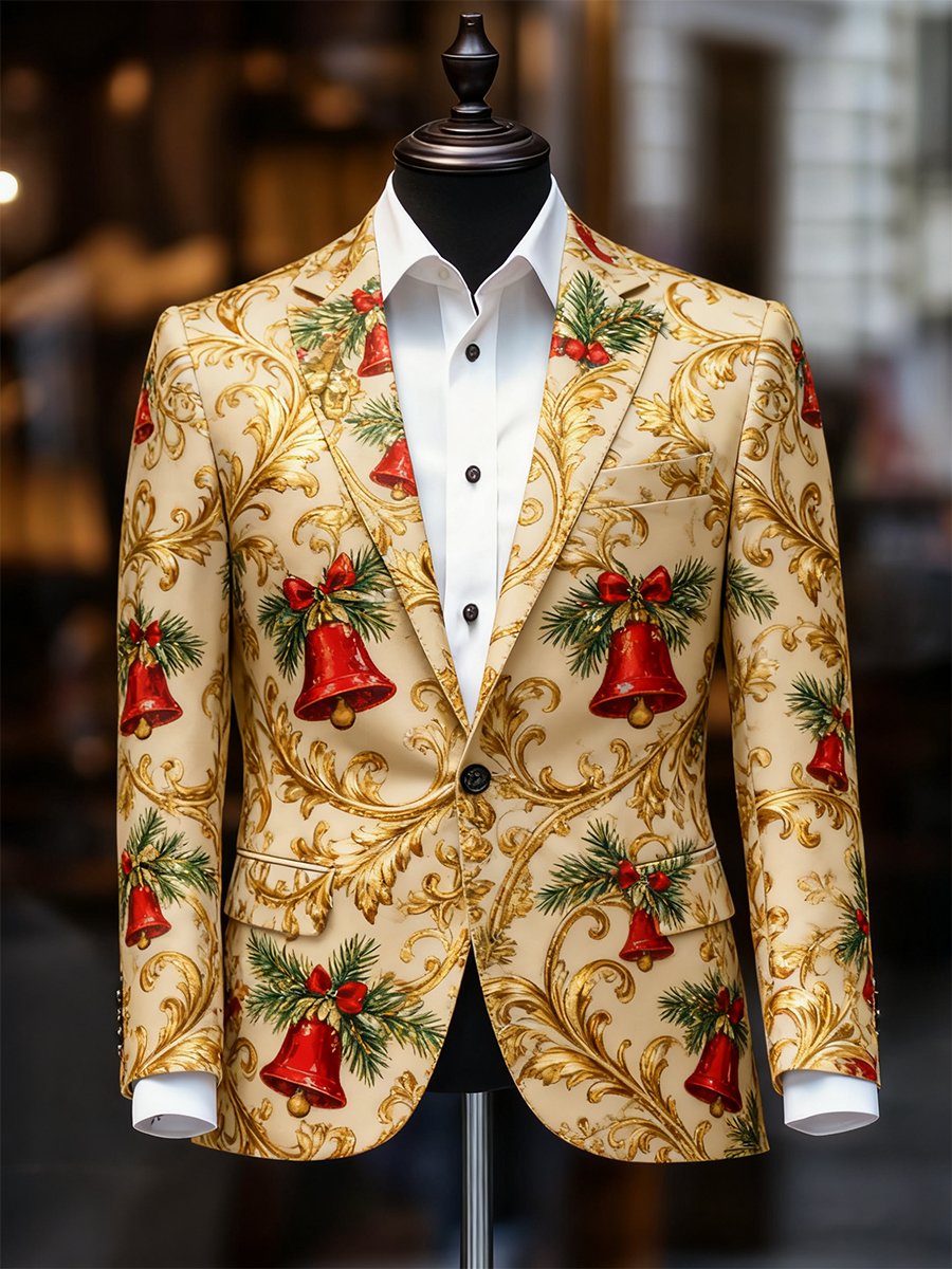 Men's Business Casual Christmas Suit Outerwear