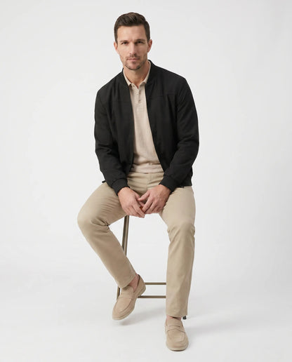 Men’s Refined Suede Bomber Jacket
