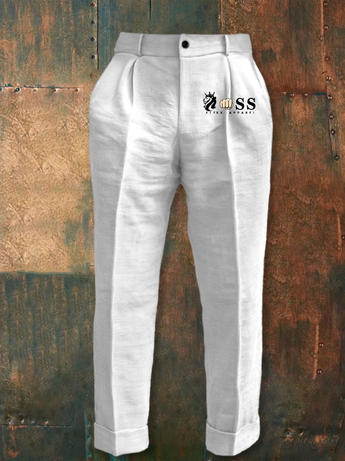 Men's Casual Business All-Match Textured Trousers