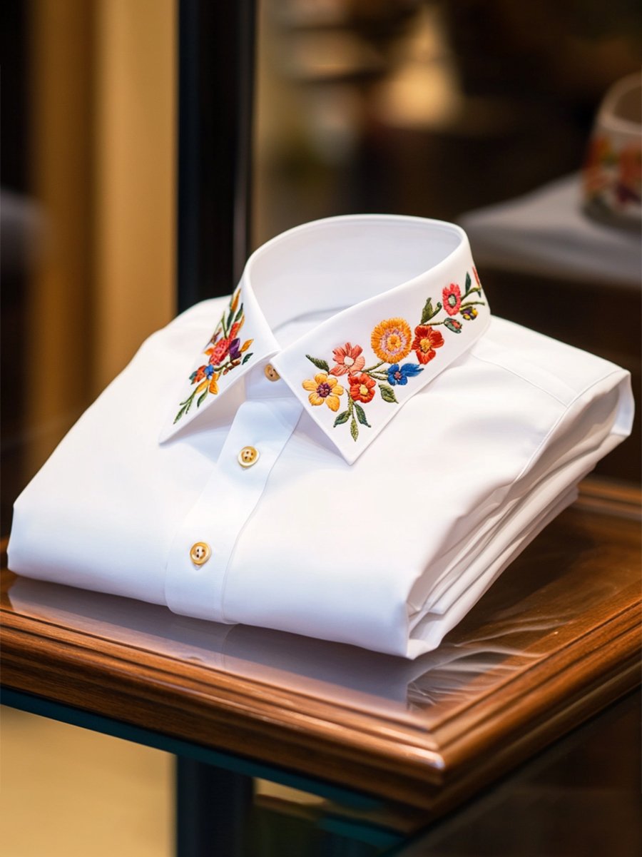 Men's Resort Floral Print Long Sleeve Shirt