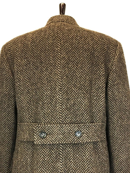 Classic Pointed Lapel Double-Breasted Slim Fit Wool Coat