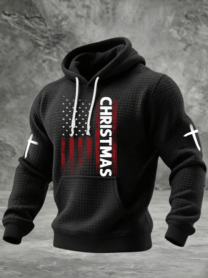 Men's Christmas Printed Casual Hoodie