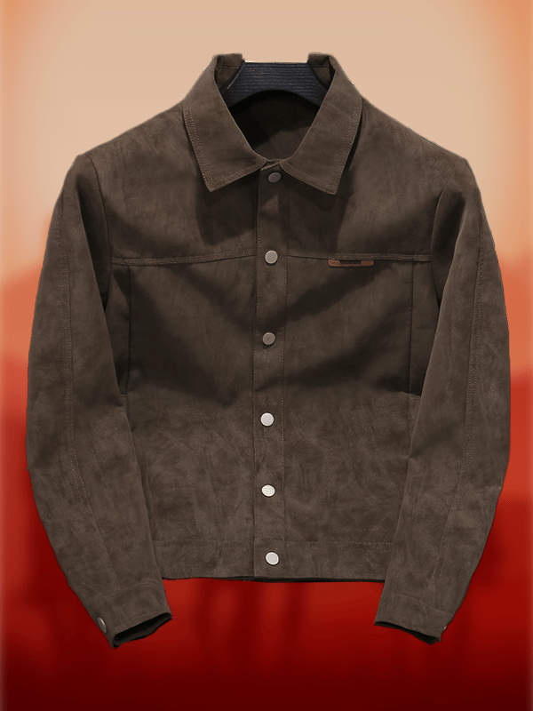 Men's Western Multi-Pocket Lapel Outdoor Farm Jacket