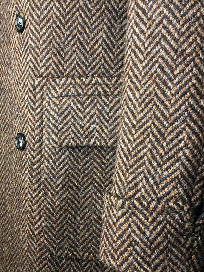 Classic Pointed Lapel Double-Breasted Slim Fit Wool Coat