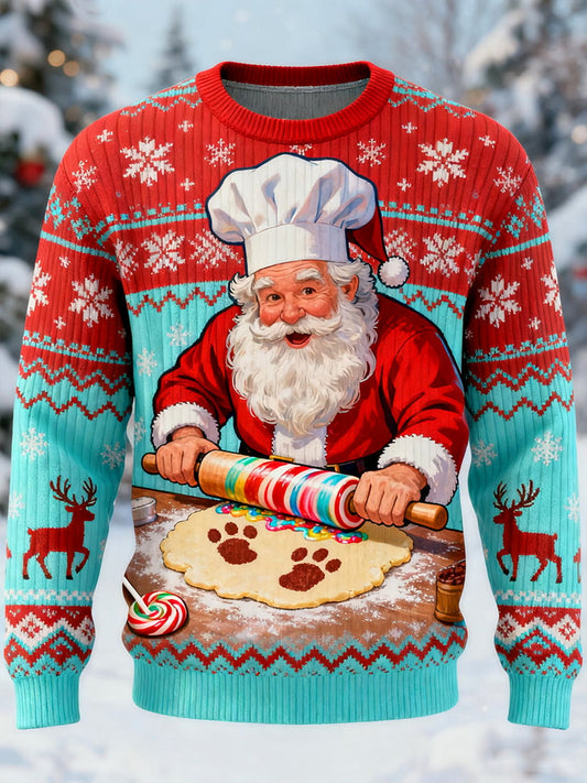 Men's Casual Fun Christmas Art Ugly Sweater