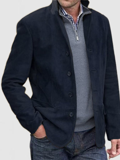 Men's Vintage Single Breasted Pocket Gentleman's Business Suit Jacket