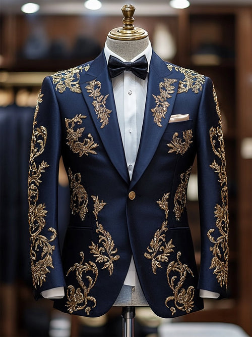 Men's Vintage Casual Paisley Blazer