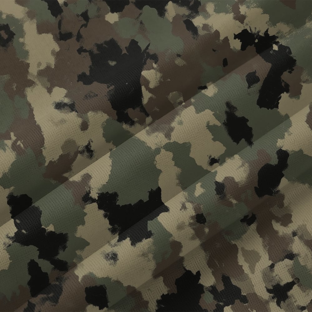Men's Vintage Western Tiger Camouflage Print Fleece Zipper Jacket