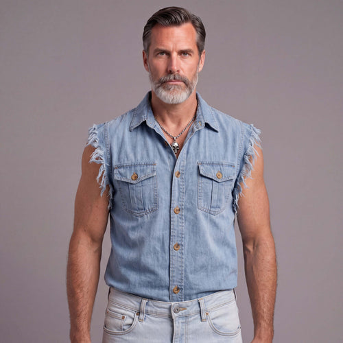 Collared Sleeveless Casual Tank Top